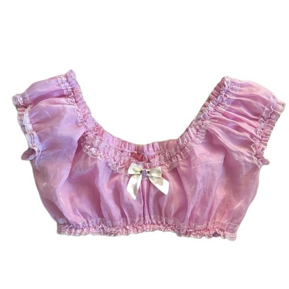 Dolls Kill Other - DOLLSKILL CHIFFON TOP AND BOTTOMS 🎀 DOLLSKILL SUGARTHRILLZ TOP AND BLOOMERS